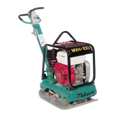 送料込】MVH-108 振動プレート バイブロコンパクター MIKASA 緑色 色褪せ