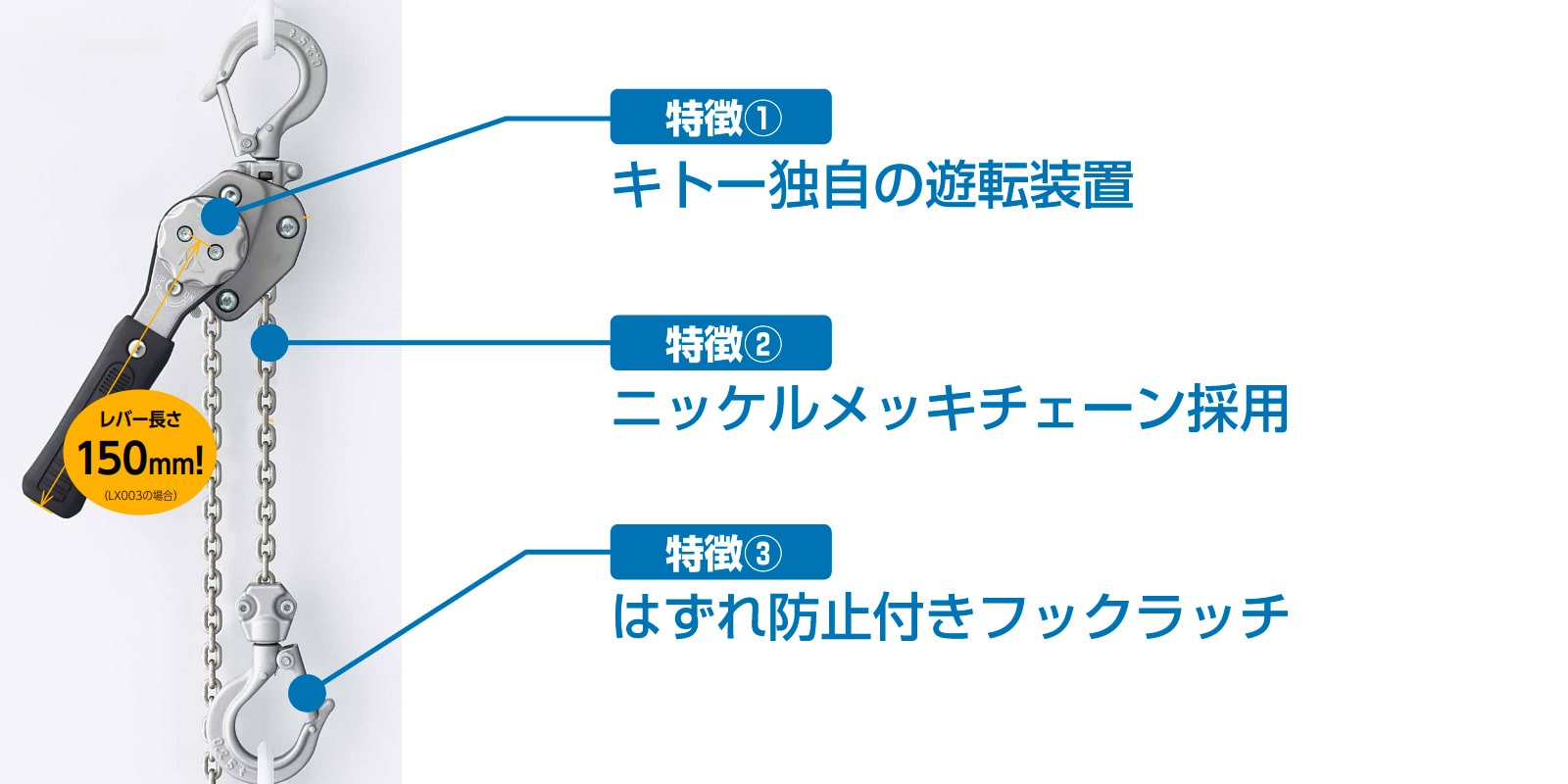 0.5tレバーブロック