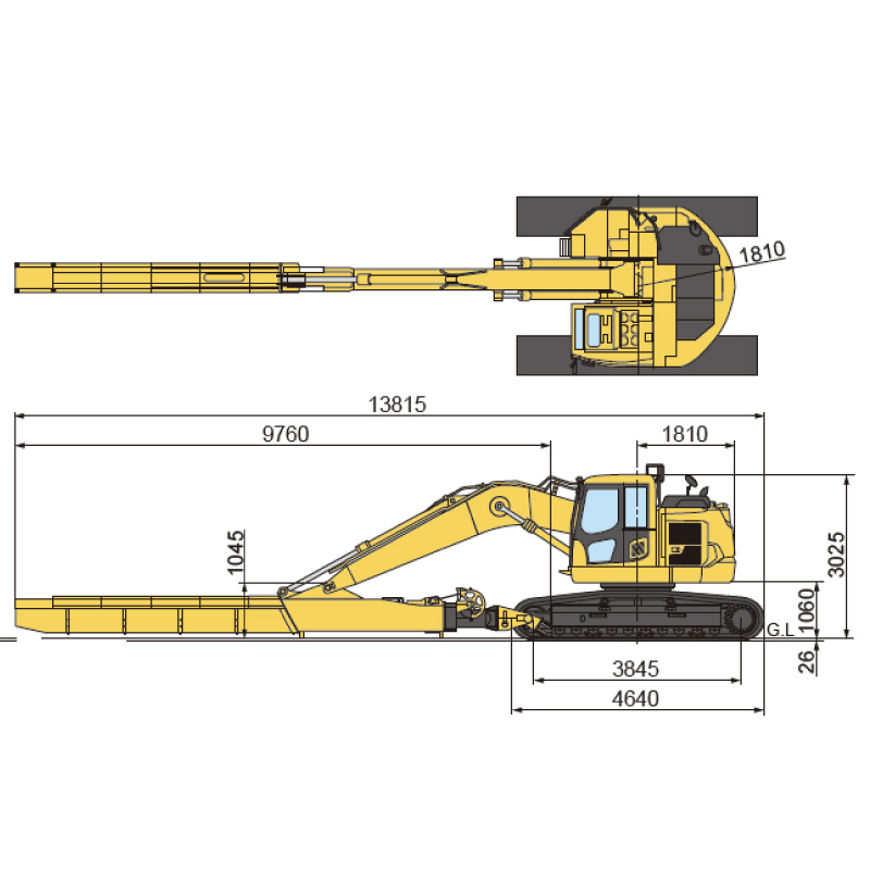 0.7ユンボ　テレスコクラム付