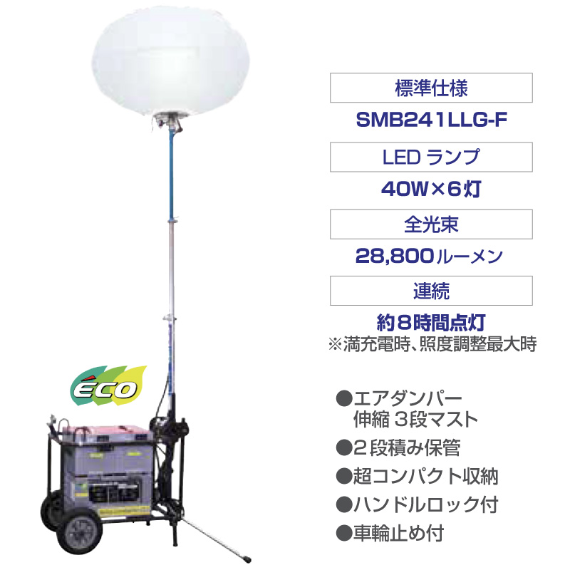 LEDバルーン投光機（バッテリー式）