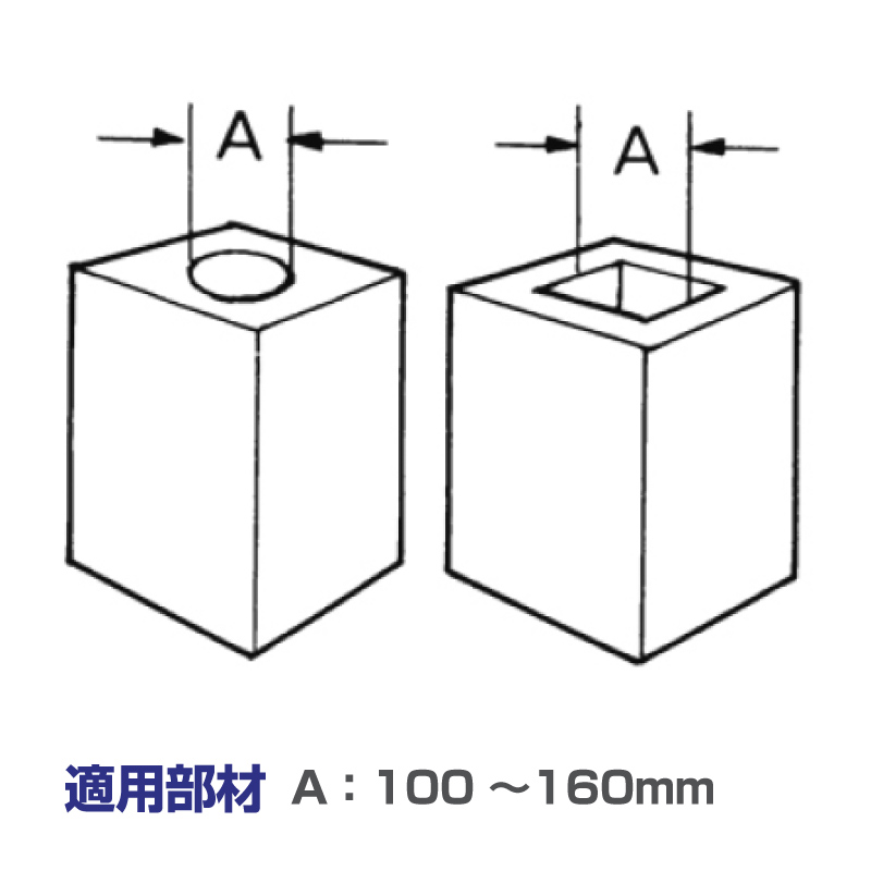 イーグルクランプ（支柱基礎ブロック用）